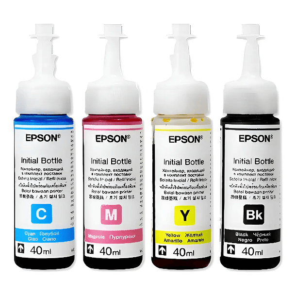 PACK 4 TINTAS INICIAL EPSON 664 ORIGINAL DE 40 ML