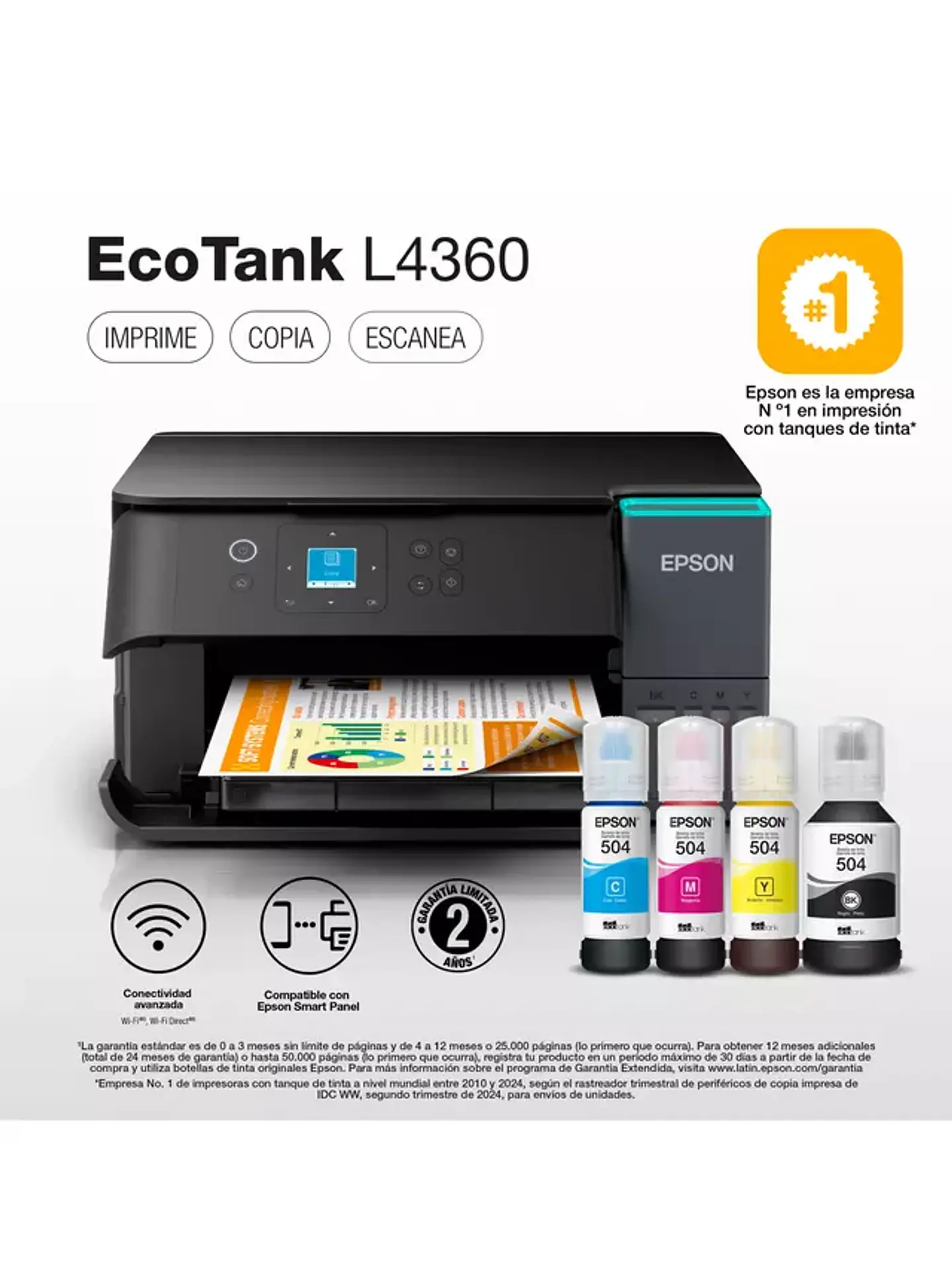 Multifuncional Epson EcoTank L4360 Wi-Fi Dúplex Epson  1