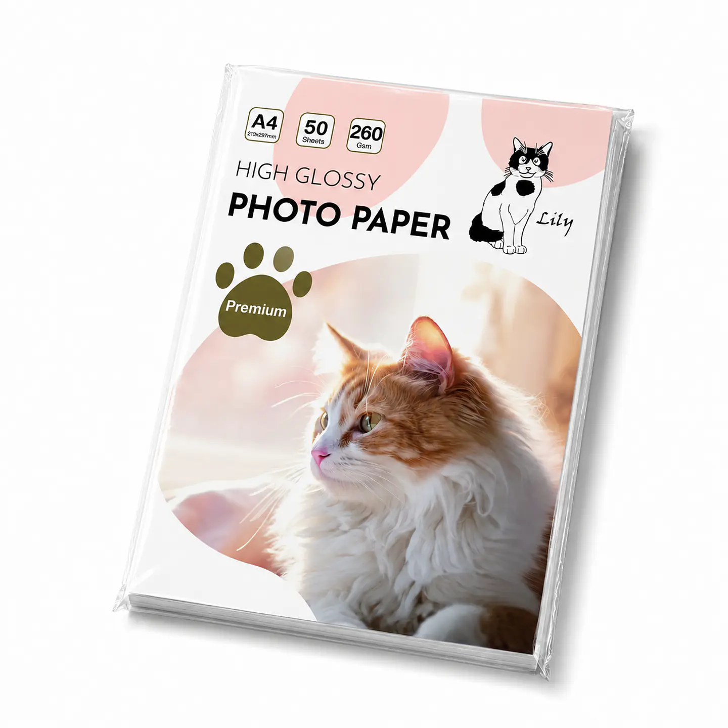  Papel Fotográfico Glossy A4 260gr 50 hojas  1
