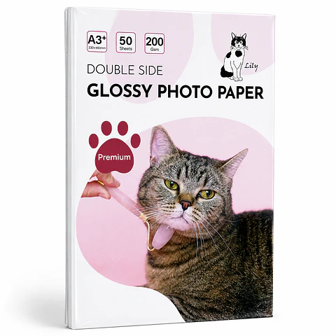  Papel Fotográfico Doble Cara Glossy A3+ 200gr 50 Hojas