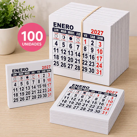 TACO CALENDARIO MINI AÑO 2027