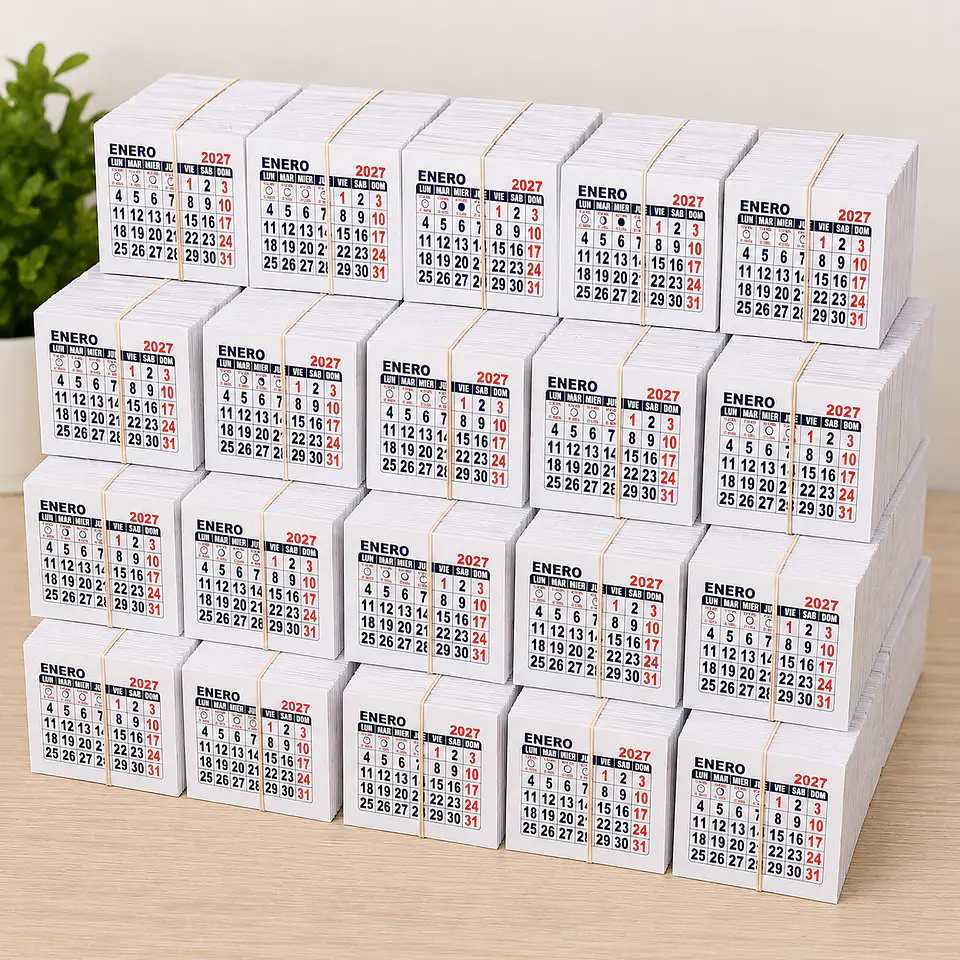 TACO CALENDARIO MINI AÑO 2027 2
