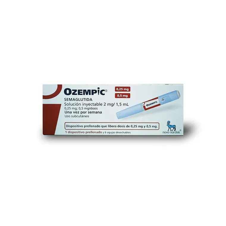 Ozempic Semaglutida 2 mg / 1.5 ml Inyectable 1 Dispositivo 6 agujas. 1
