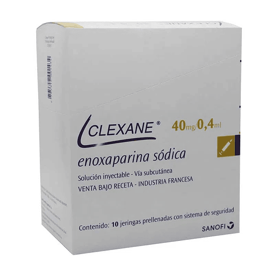 Clexane 40 mg / 0,4 ml 10 Jeringas inyectables