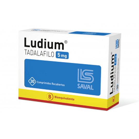 Ludium (Bioequivalente) Tadalafilo 5mg 30 Comprimidos Recubiertos