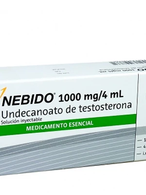 Nebido Testosterona 1000 mg/4 ml Inyectable 1 Vial.