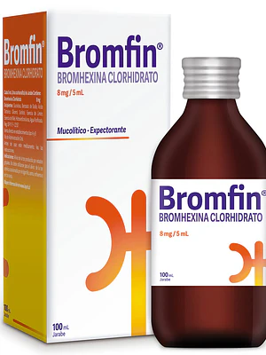 Bromfin  Bromhexina 8 mg/5 ml Jarabe 100 ml.