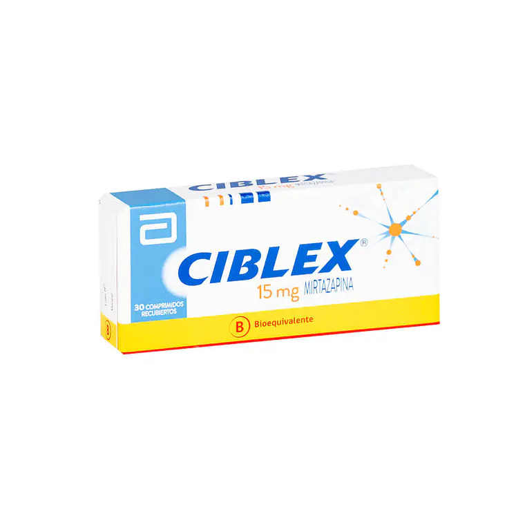 Ciblex (B) Mirtazapina 15 mg 30 Comprimidos recubiertos. 1