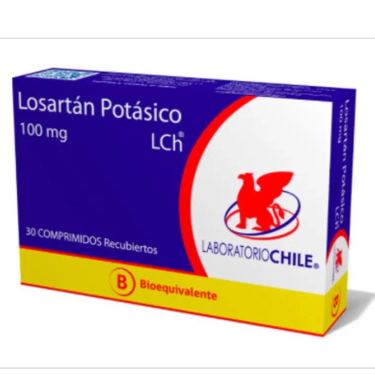 Losartán Potásico ( B) 100 mg 30 Comprimidos. 1