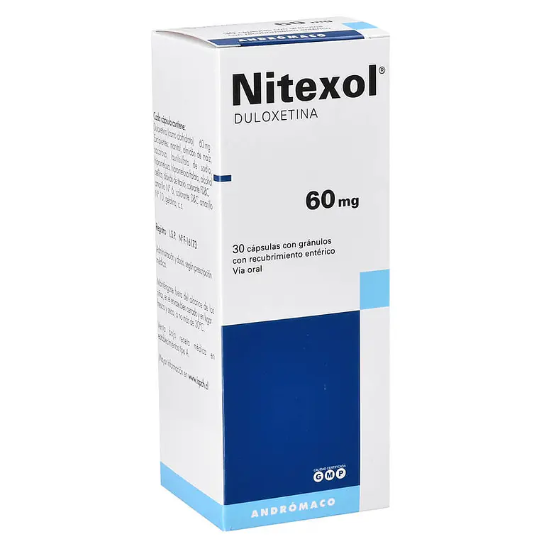 Nitexol Duloxetina 60 mg 30 Comprimidos. 1