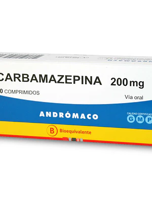 Carbamazepina (B) 200 mg 20 Comprimidos.