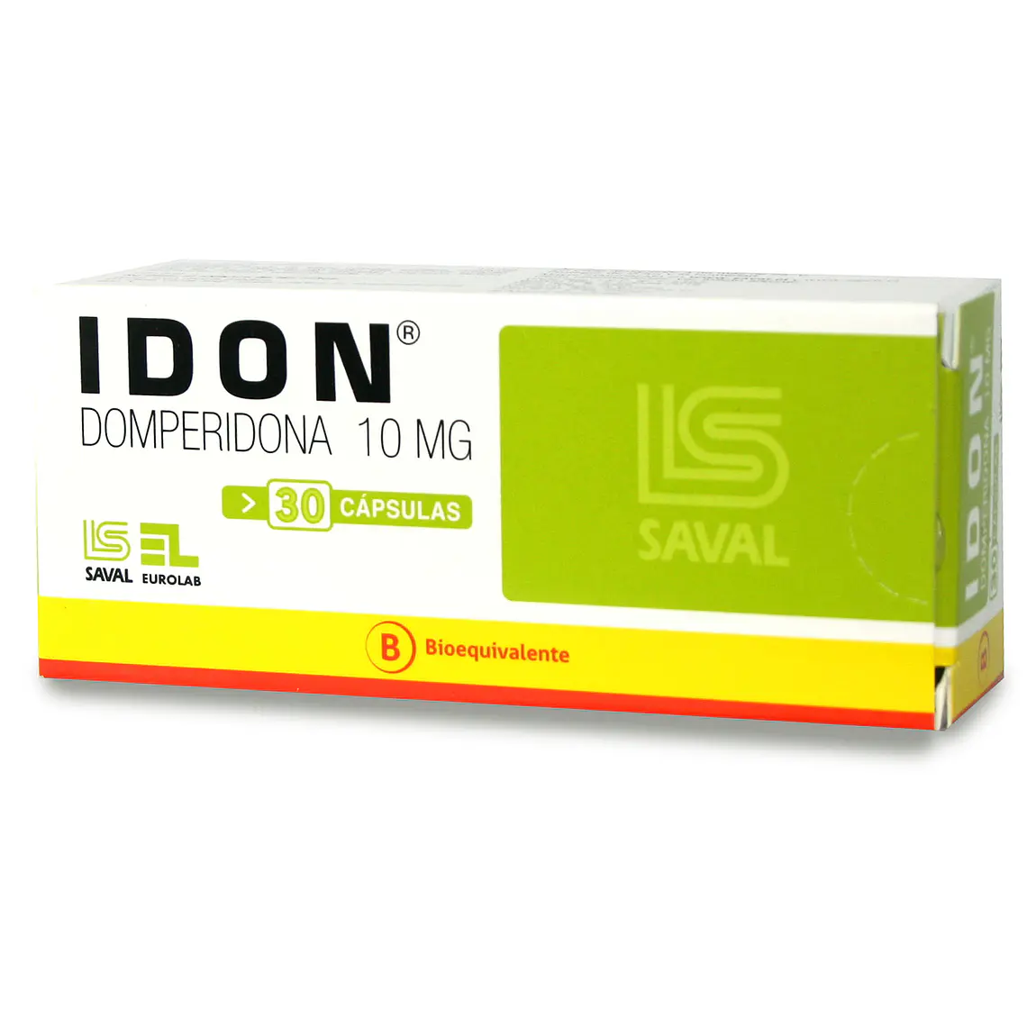 Idon (B) Domperidona 10 mg 30 Cápsulas. 1