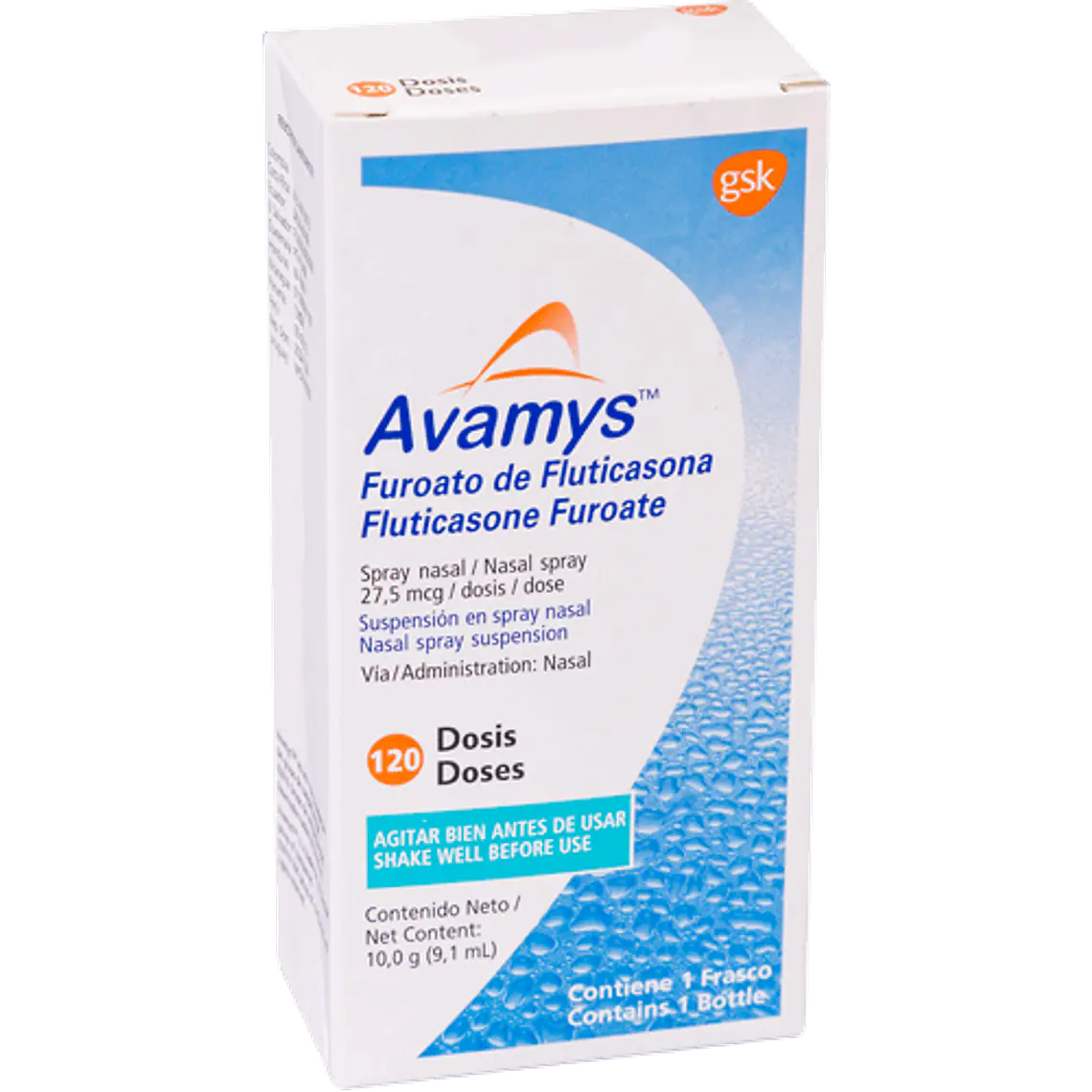 Avamys Fluticasona 27,5 mcg Solución Nasal 120 dosis. 1