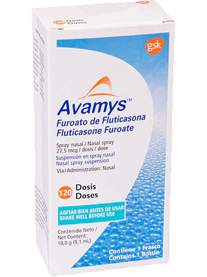 Avamys Fluticasona 27,5 mcg Solución Nasal 120 dosis.