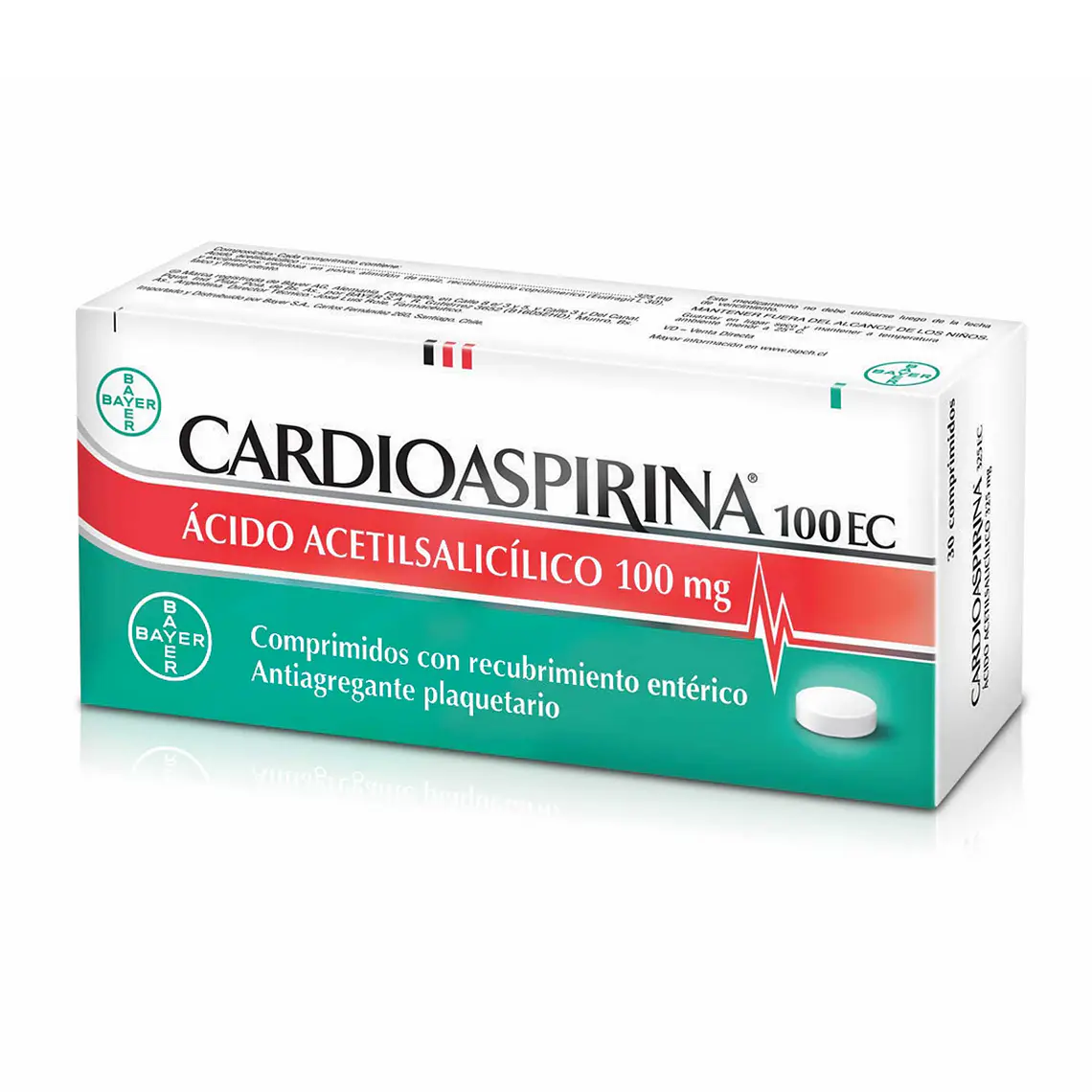 Cardioaspirina 100 mg 50 Comprimidos recubiertos. 1