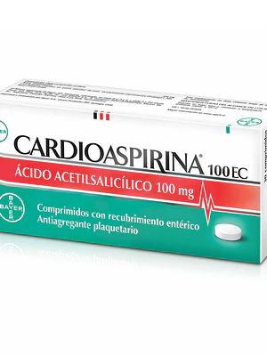Cardioaspirina 100 mg 50 Comprimidos recubiertos.