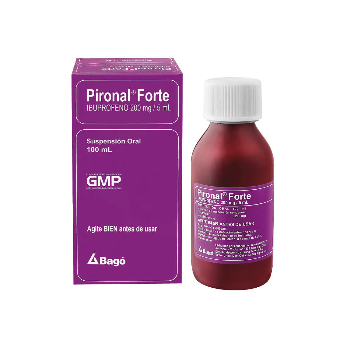 Pironal Forte Ibuprofeno 200 mg / 5 ml Jarabe 100 ml. 1