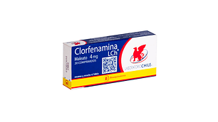 Clorfenamina 4 mg 20 comprimidos