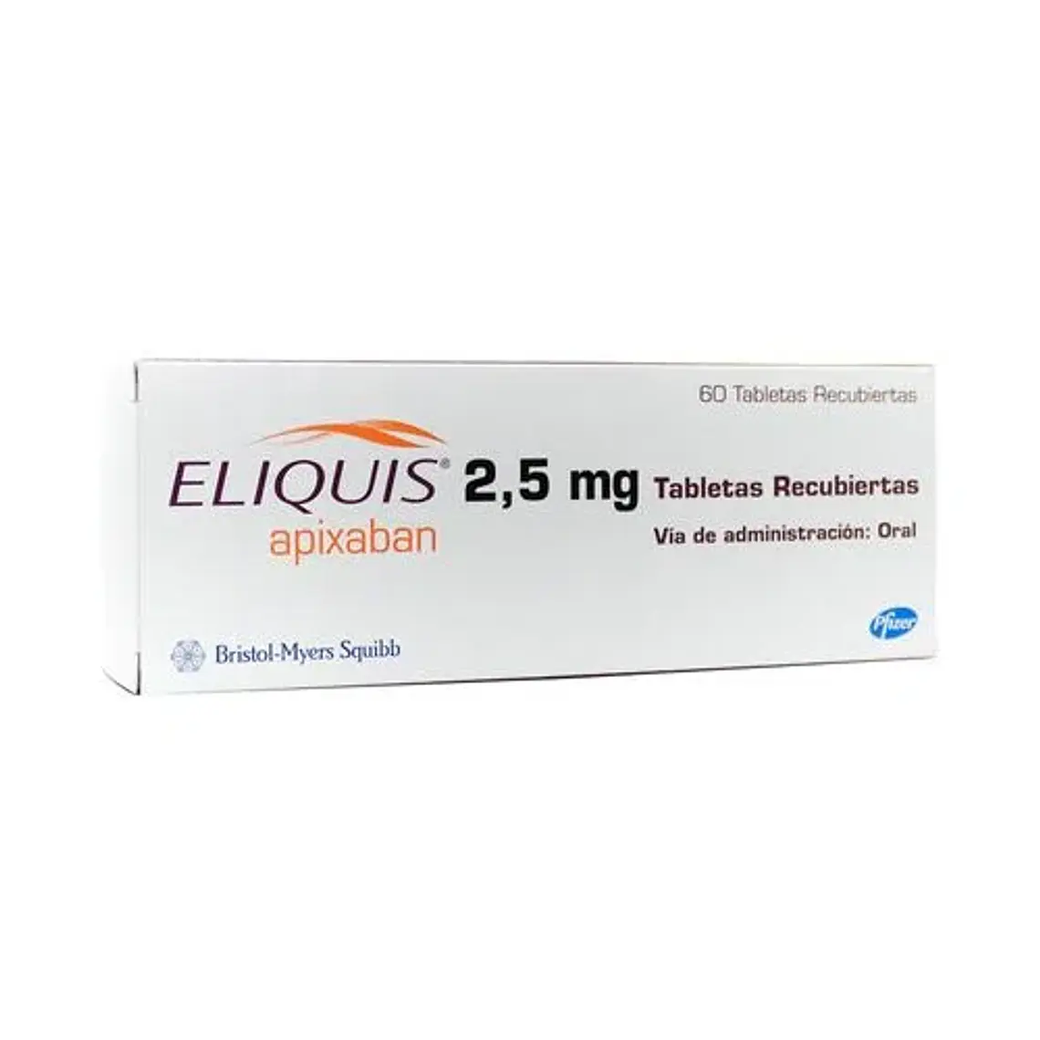 Eliquis Apixaban 2,5 mg 60 Comprimidos recubiertos. 1