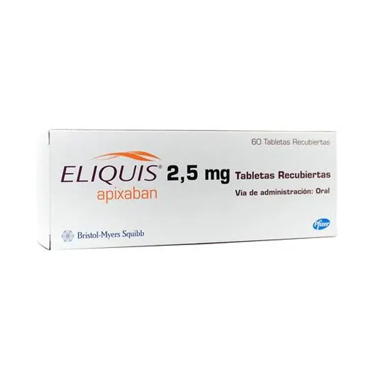 Eliquis Apixaban 2,5 mg 60 Comprimidos recubiertos. 1