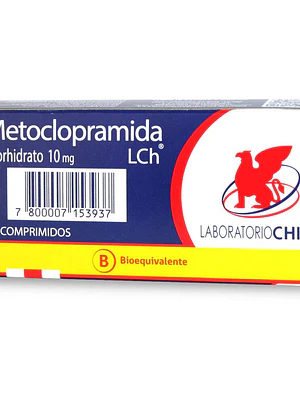 Metoclopramida (B) 10 mg 24 Comprimidos.