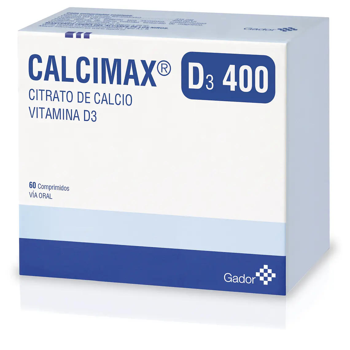 Calcimax D3 400 Citrato de calcio 60 Comprimidos. 1