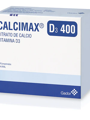 Calcimax D3 400 Citrato de calcio 60 Comprimidos.