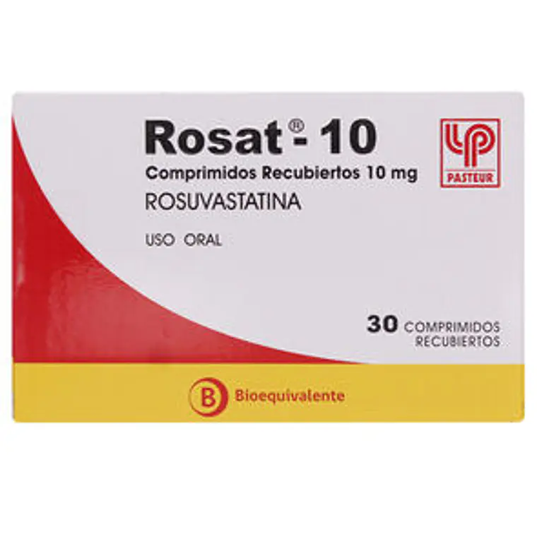 Rosat (B) Rosuvastatina 10 mg 30 Comprimidos recubiertos. 1