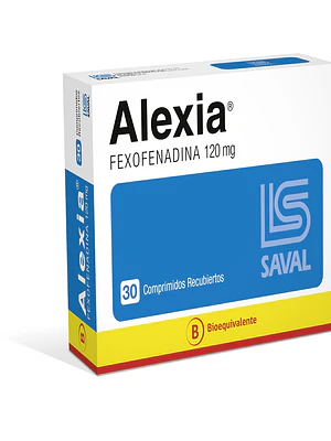 Alexia (B) Fexofenadina 120 mg 30 Comprimidos recubiertos.