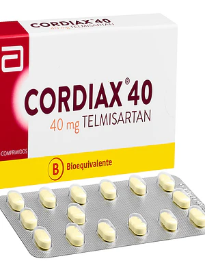 Cordiax 40 (B) Telmisartán 40mg  40 Comprimidos.