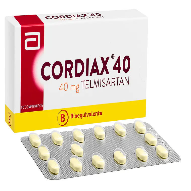 Cordiax 40 (B) Telmisartán 40mg  40 Comprimidos. 2