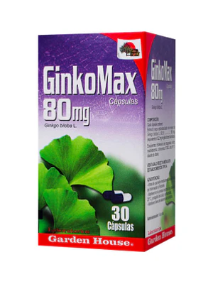Ginkomax Ginko Biloba 80 mg 30 Cápsulas. Garden House