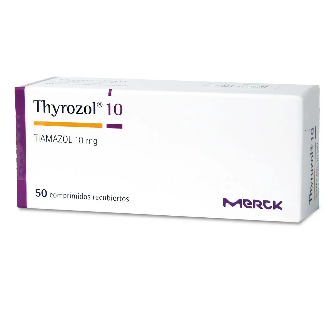 Thyrozol Tiamazol 10 mg 50 Comprimidos recubiertos. 1