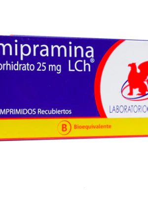 Imipramina (B) 25 mg 40 Comprimidos recubiertos.