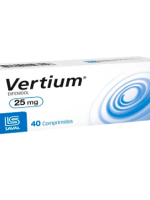Vertium Difenidol 25 mg 40 Comprimidos.