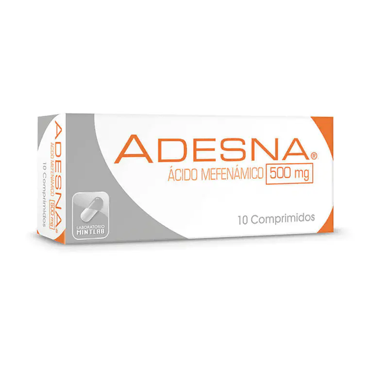 Adesna Ácido Mefenámico 500 mg 10 Comprimidos. 1