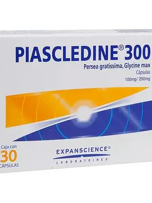 Piascledine 300 Glycine Max 200 mg - Pulpa de Persea  gratissima 100 mg 30 Cápsulas.