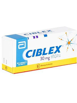 Ciblex (B) Mirtazapina 30 mg 30 Comprimidos recubiertos.