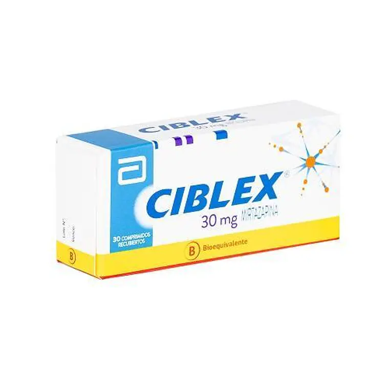 Ciblex (B) Mirtazapina 30 mg 30 Comprimidos recubiertos. 1