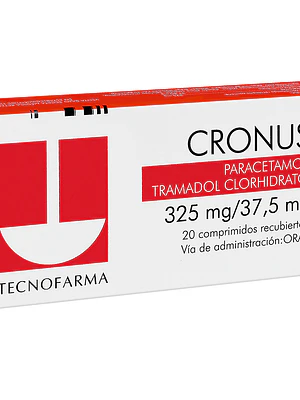 Cronus (B) Paracetamol Tramadol  325/37,5 mg 20 Comprimidos.