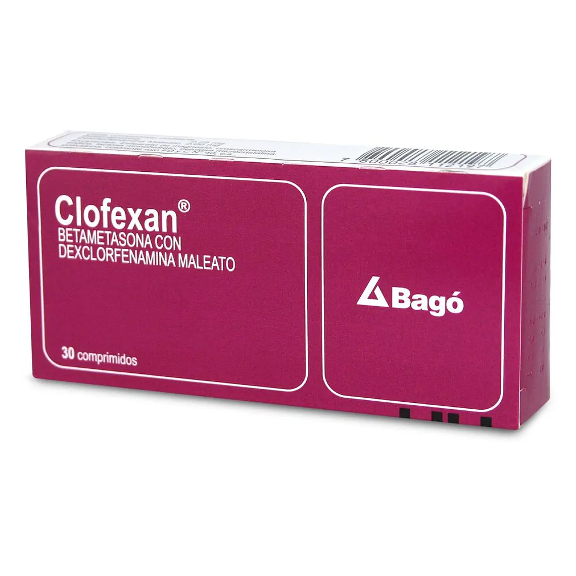 Clofexan Betametasona Dexclorfenamina 30 Comprimidos. 1