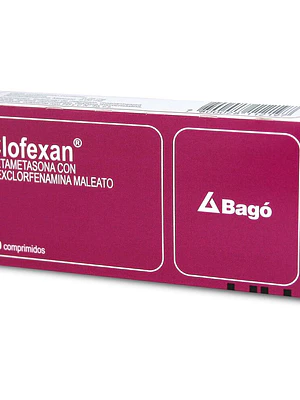 Clofexan Betametasona Dexclorfenamina 30 Comprimidos.