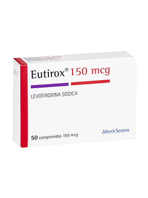 Eutirox (R) Levotiroxina 150 Mcg 50 Comprimidos