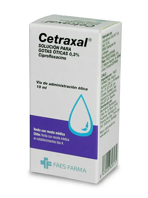 Cetraxal (B) Ciprofloxacino 0,3 % Solucion ótica 10 ml.