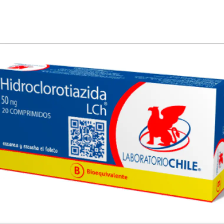 Hidroclorotiazida (B) 50 mg 20 Comprimidos. 1