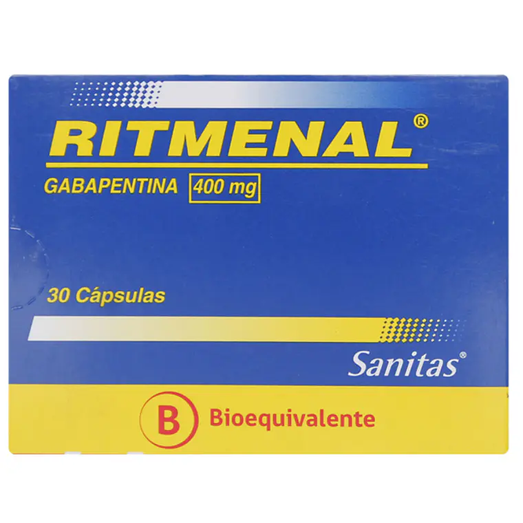 Ritmenal (B) Gabapentina 400 mg 30 Cápsulas. 1
