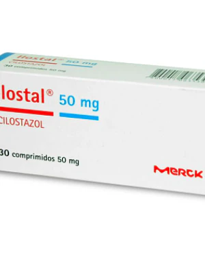 Ilostal Cilostazol 50 mg 30 Comprimidos.