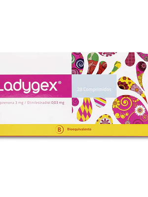 Ladygex Drospirenona Etinilestradiol 28 Comprimidos.