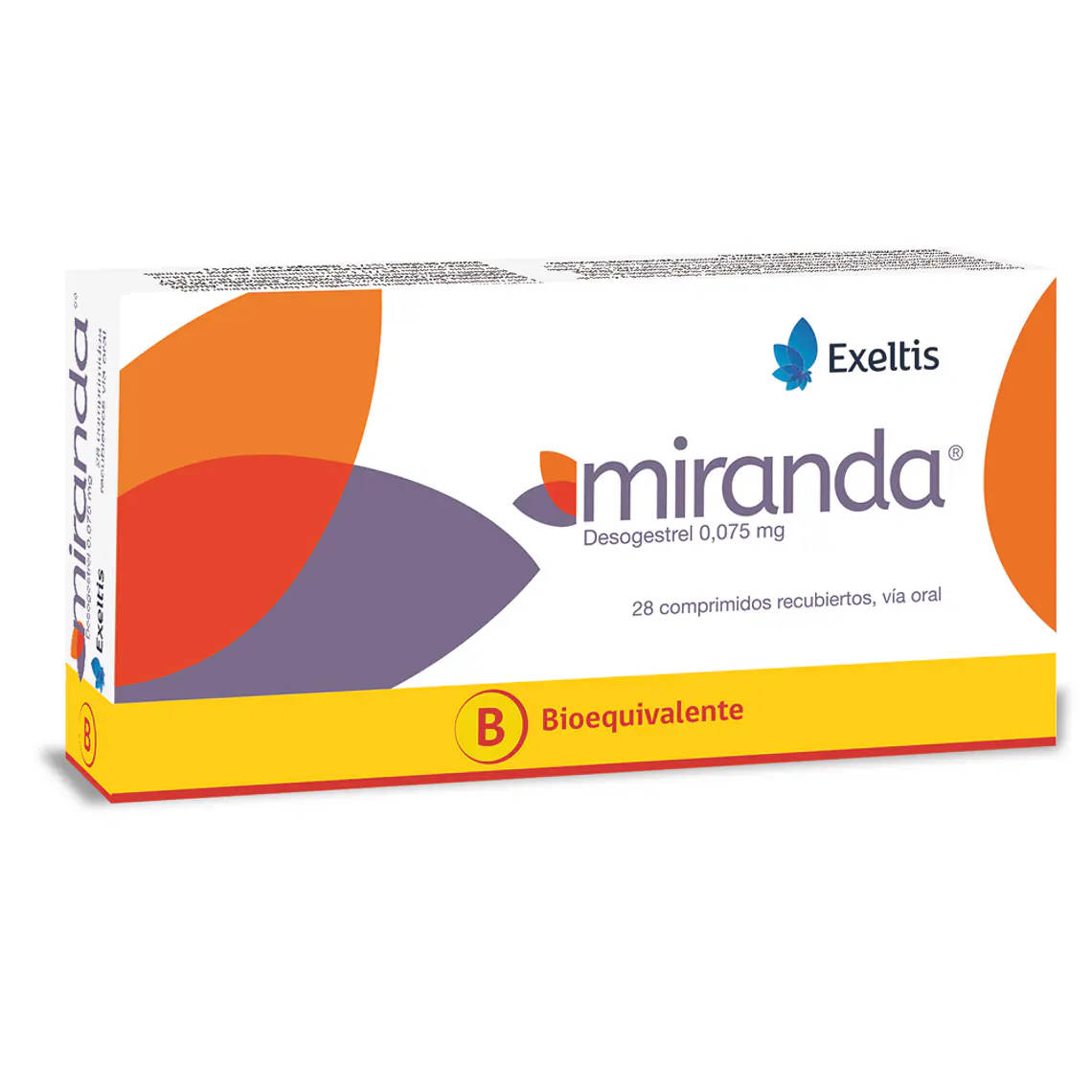 Miranda (B) Desogestrel 0,075 mg 28 Comprimidos recubiertos. 1