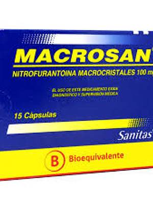 Macrosan (B) Nitrofurantoína 100 mg 15 Cápsulas.